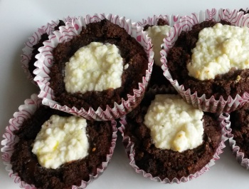 Túrós csokis muffin