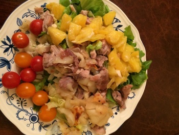 Ananászos csirkesaláta