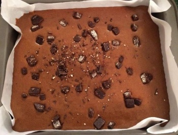 Mandulás csokis brownie