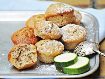 Cukkinis-kókuszos muffin