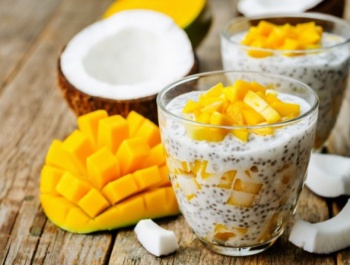 Mangós-kókuszos chia puding